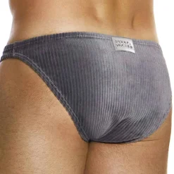 Slip Low Cut Corduroy Gris