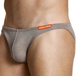 Slip Low Cut Micro Knit Marron