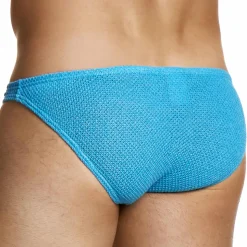 Slip Low Cut Micro Knit Turquoise