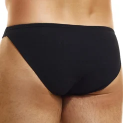 Slip Low Cut Peace Coton Noir