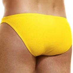 Slip Low Cut Peace Coton Jaune