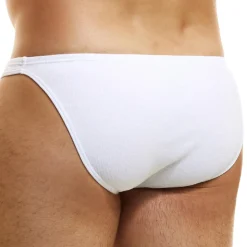 Slip Low Cut Peace Coton Blanc