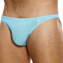 Slip Low Cut Plain Knit Bleu Clair