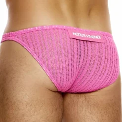 Slip Low Cut Striped Crochet Rose