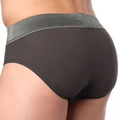 Slip Megalogo Coton Marron