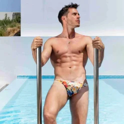 Slip Microfibre Tropical Summer Blanc