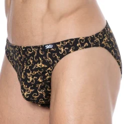 Slip Mini Coton Baroque Noir