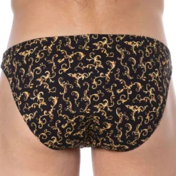 Slip Mini Coton Baroque Noir