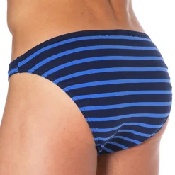 Slip Mini Coton Rayure Bleu - Noir