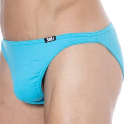 Slip Mini Coton Uni Turquoise