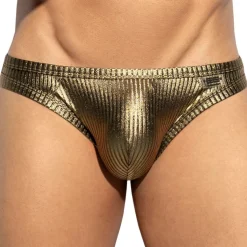Slip Métallique Art Déco Doré