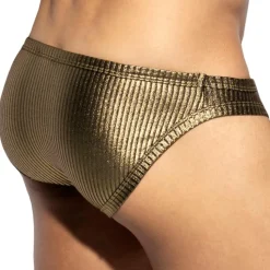 Slip Métallique Art Déco Doré