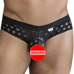 Slip Polka Mesh Noir