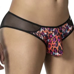 Slip Résille Léopard