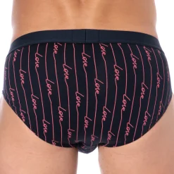 Slip Saint-Valentin Imprimé Bleu Marine