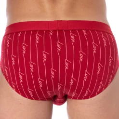 Slip Saint-Valentin Imprimé Rouge