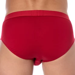 Slip Saint-Valentin Uni Rouge