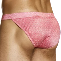 Slip Tanga Air Bubble Rose Poudré