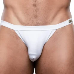 Slip Tanga Almost Naked "Sex" Bambou Blanc