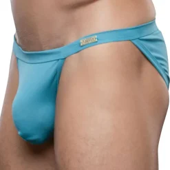 Slip Tanga Almost Naked "Sex" Bambou Bleu