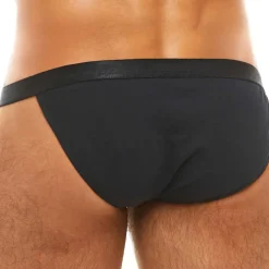 Slip Tanga Antibactérien Noir