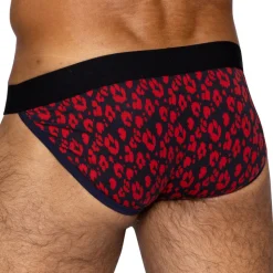 Slip Tanga Coton Léopard