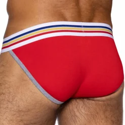 Slip Tanga Coton Rouge