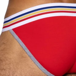 Slip Tanga Coton Rouge