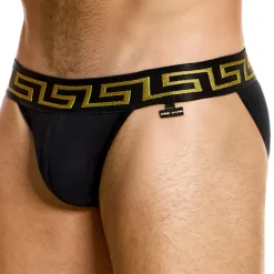 Slip Tanga Meander Noir