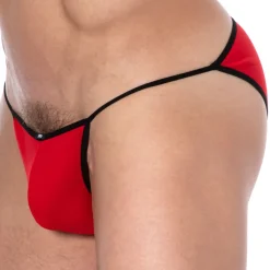 Slip Tanga Mini Coton Rouge