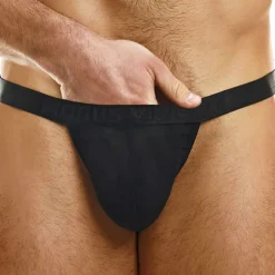 Slip Tanga Muslin Noir