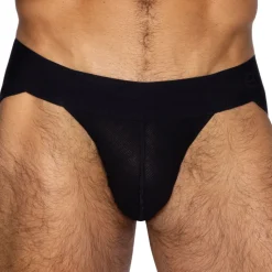 Slip Tanga Power Lift Mesh Noir