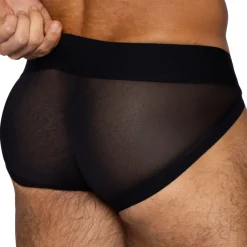 Slip Tanga Power Lift Mesh Noir