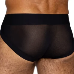 Slip Tanga Power Lift Mesh Noir