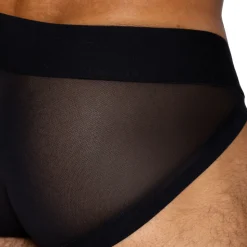 Slip Tanga Power Lift Mesh Noir