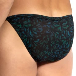 Slip Tanga Rio RED 2502 Noir - Bleu