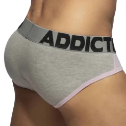 Slip Trey Coton Gris - Rose