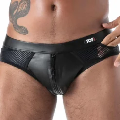 Slip Zippé Kinky Noir