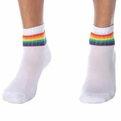 Soquettes Blanches - Arc-en-ciel