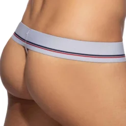 String Basic Colors Coton Marin - Blanc