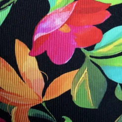 String Bold Flowers Noir