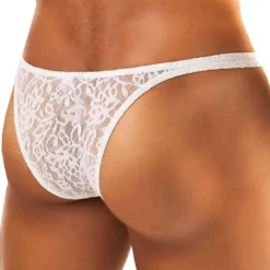 String Capri Dentelle Blanche