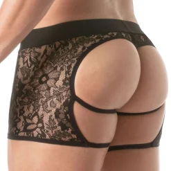String Chaps en Dentelle Noir