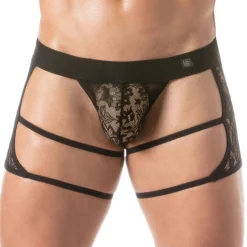 String Chaps en Dentelle Noir