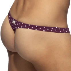 String Cum Dots Aubergine