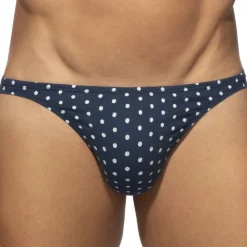 String Cum Dots Bleu Marine