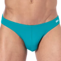 String de Bain Bleu Canard