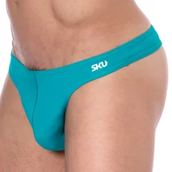 String de Bain Bleu Canard