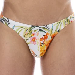 String de Bain Tropical Summer Blanc