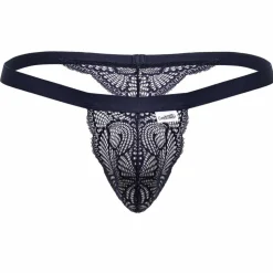 String Dentelle Bleu Marine